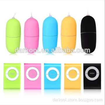 E007/Beautiful Wireless Mp3 Shaped Remote Controlled vibrator egg for woman vagina